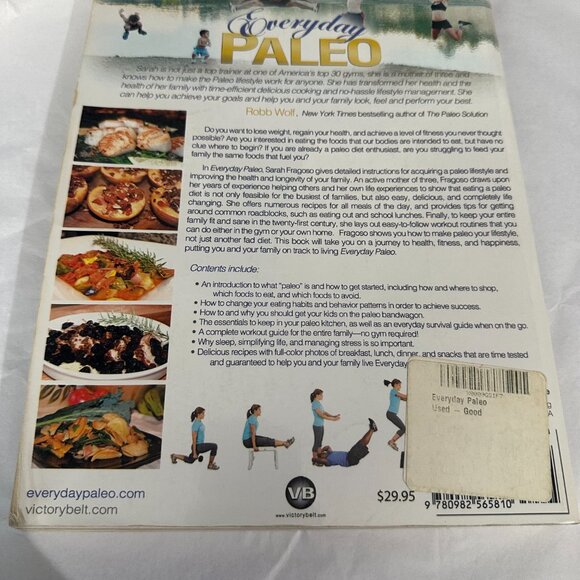 Everyday Paleo by Sarah Fragoso paperback - Picture 2 of 2